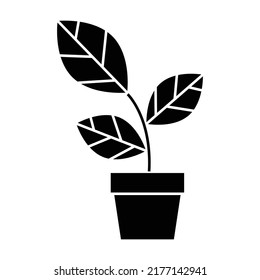 Plant icon vector on trendy design.