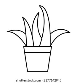 Plant icon vector on trendy design.