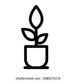 plant icon vector pictogram mark symbol