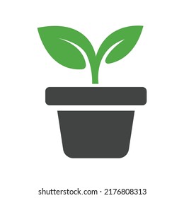 Plant Icon Vector Sign And Symbols Design Template.