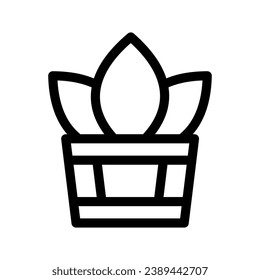 Icono de planta Ilustración de diseño de símbolo de vector