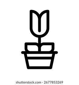 Plant Icon Vector Symbol Design Illustration