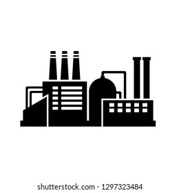 plant icon vector, symbol factory logo design, industrial architecture icon vector