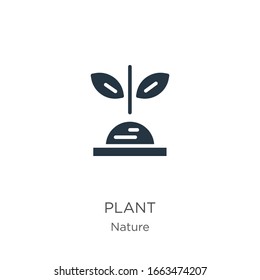 Plant icon icon vector. Trendy flat plant icon icon from nature collection isolated on white background. Vector illustration can be used for web and mobile graphic design, logo, eps10