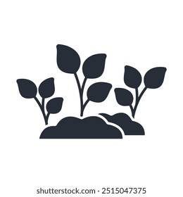 plant icon. vector.Editable stroke.linear style sign for use web design,logo.Symbol illustration.