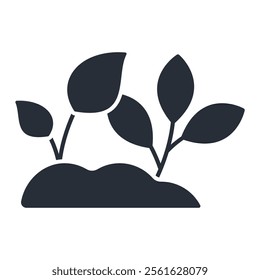plant icon. vector.Editable stroke.linear style sign for use web design,logo.Symbol illustration.
