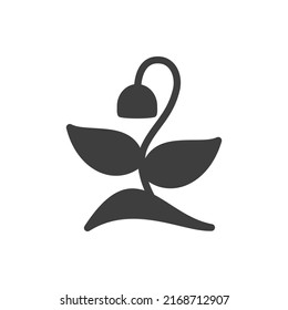 Plant icon for web design, apps, sticker, banner, poster, printing usage