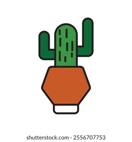 plant icon with white background vector stock illustration