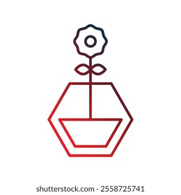 plant icon with white background vector stock illustration
