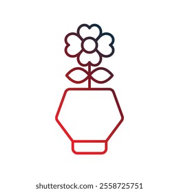 plant icon with white background vector stock illustration
