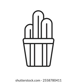 plant icon with white background vector stock illustration