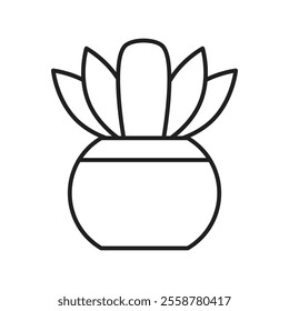 plant icon with white background vector stock illustration