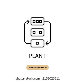 plant icons  symbol vector elements for infographic web