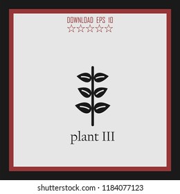 plant III vector icon