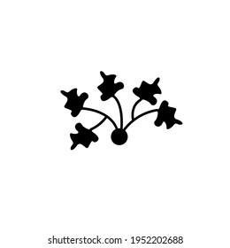Plant illustration, vector leaves with different shapes and sizes