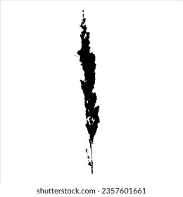 Plant imprint. Botanical element. Vector illustration. 