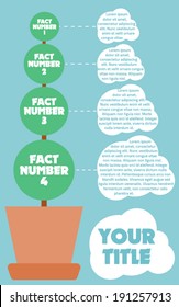 Plant infographic template