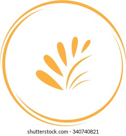 plant. Internet button. Vector icon.