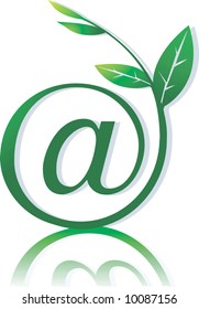  a plant with internet symbol	