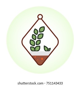 Plant isolate icon. 