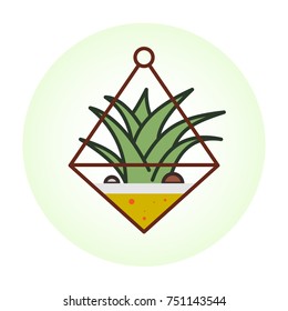 Plant isolate icon. 