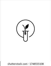 Pflanzensymbol, Vektorsymbol der besten Linie.