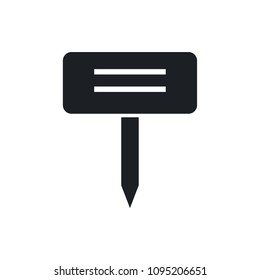 plant label vector icon