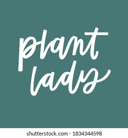 Título con letras a mano de la Dama de la Planta