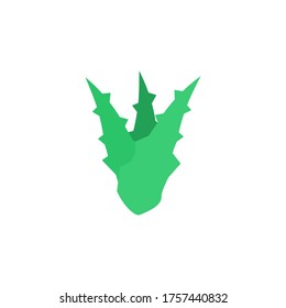 Plant leaf aloe vera icon. Simple color vector elements of healing plant icons for ui and ux, website or mobile application