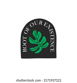 logotipo de diseño de vectores de arte vegetal o hoja, uso adecuado para el diseño de elementos, símbolo o impresión de campaña para describir la naturaleza 