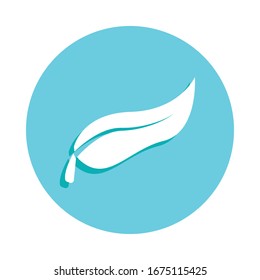 Plant leaf badge icon. Simple glyph, flat vector of web icons for ui and ux, website or mobile application