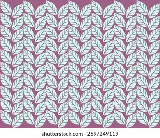 Plant leaf botanical garden fashionable repeated pattern background illustration vector layout textile motif print art editable