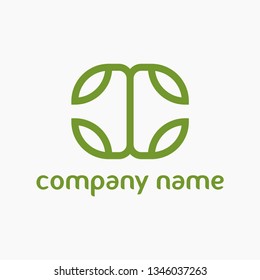 plant and leaf concept logo