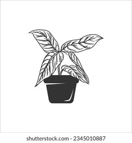 plant leaf ecology logo design