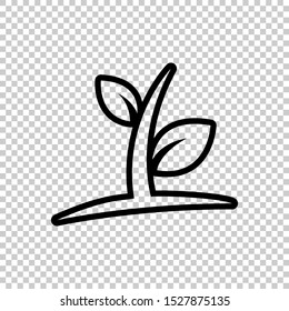 plant leaf icon design flat vector. tree icon