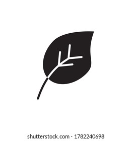 Plantilla de vectores de diseño de iconos de planta y hoja