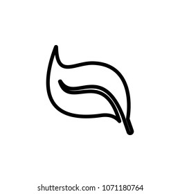plant leaf icon. Element of minimalistic icons for mobile concept and web apps. Thin line icon for website design and development, app development