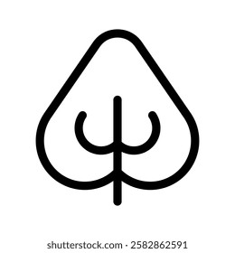 Plant Leaf Icon Vector Symbol Design Illustration