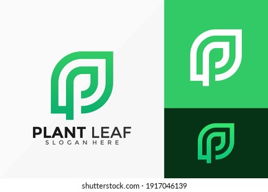 Plant Leaf Logo Design. Creative Idea logos designs Vector illustration template