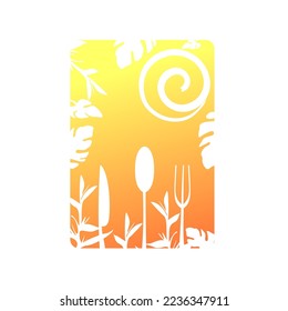 plant leaf logo design vector template