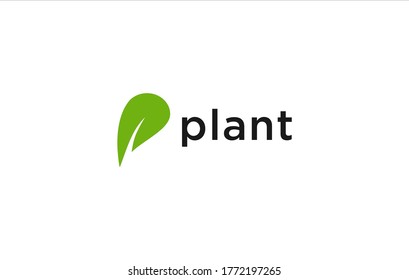 Plant leaf Logo Vector Natural Templates 