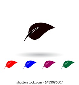 plant leaf multi color icon. Elements of farm set. Simple icon for websites, web design, mobile app, info graphics