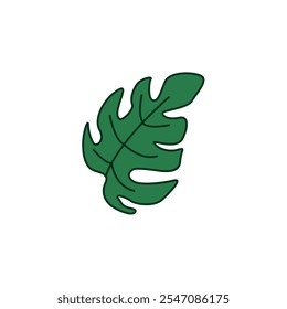 Projeto do logotipo do vetor da natureza da folha da planta