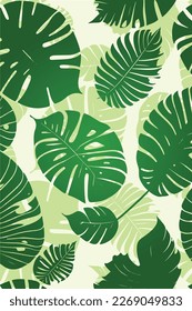 plant and leaf pattern. foliage design