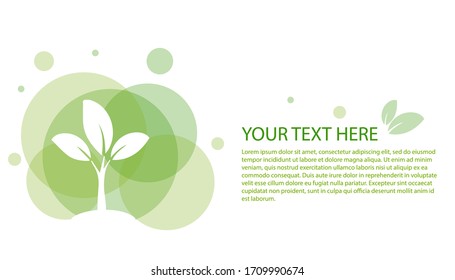 Pflanzenleaf-Template Poster. Gut für Poster, Banner und Magazine