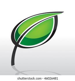 Plant Leaf Vector Drawing