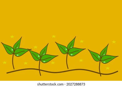 abstracto de ilustración vectorial de hoja de planta