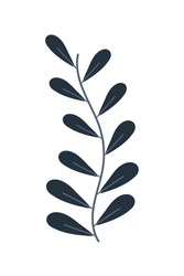Plant Leaves Icon Flat Isolated