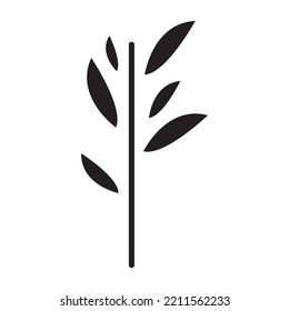 plantilla de diseño de vectores de hojas de planta