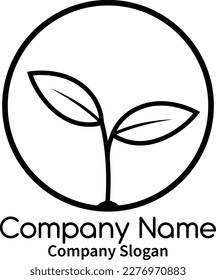 Logotipo De La Compañía De Vida De Plantas Para Uso Profesional O Personal